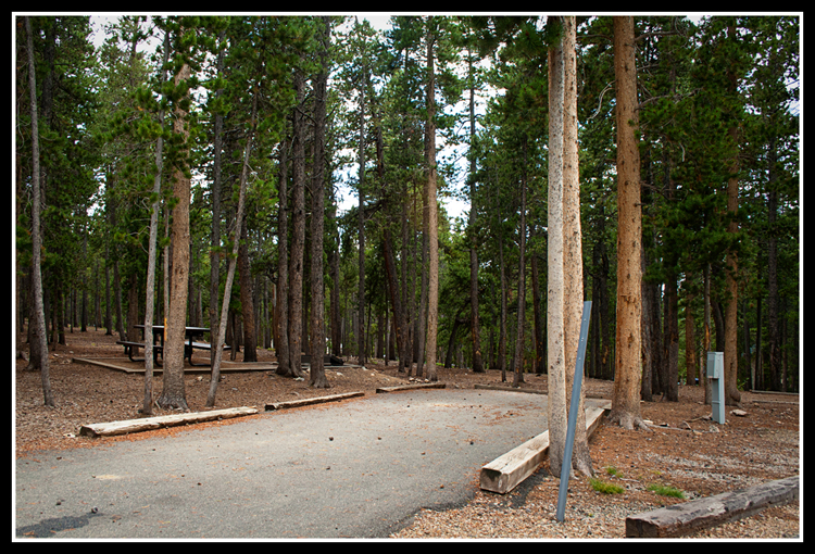 RV site in Reverend's Ridge campground